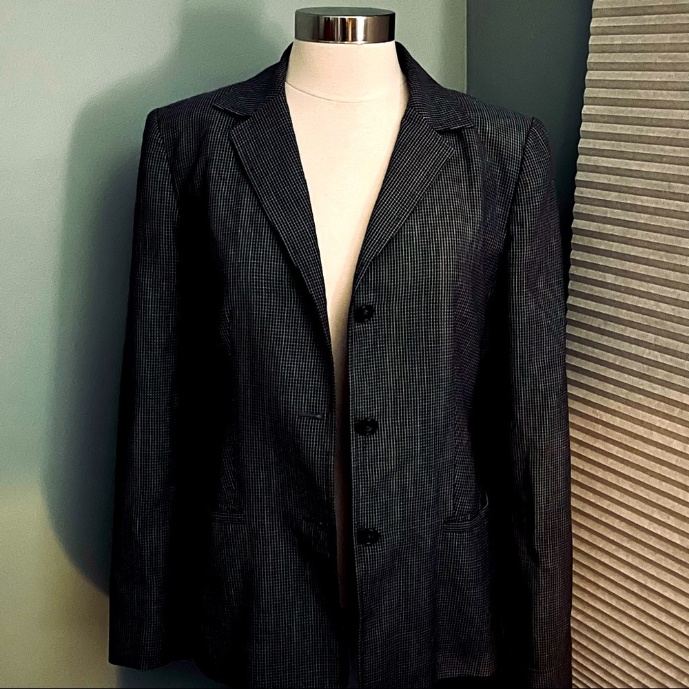 Check-Print Blazer